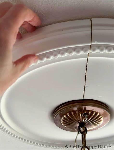 split medallion ceiling installation